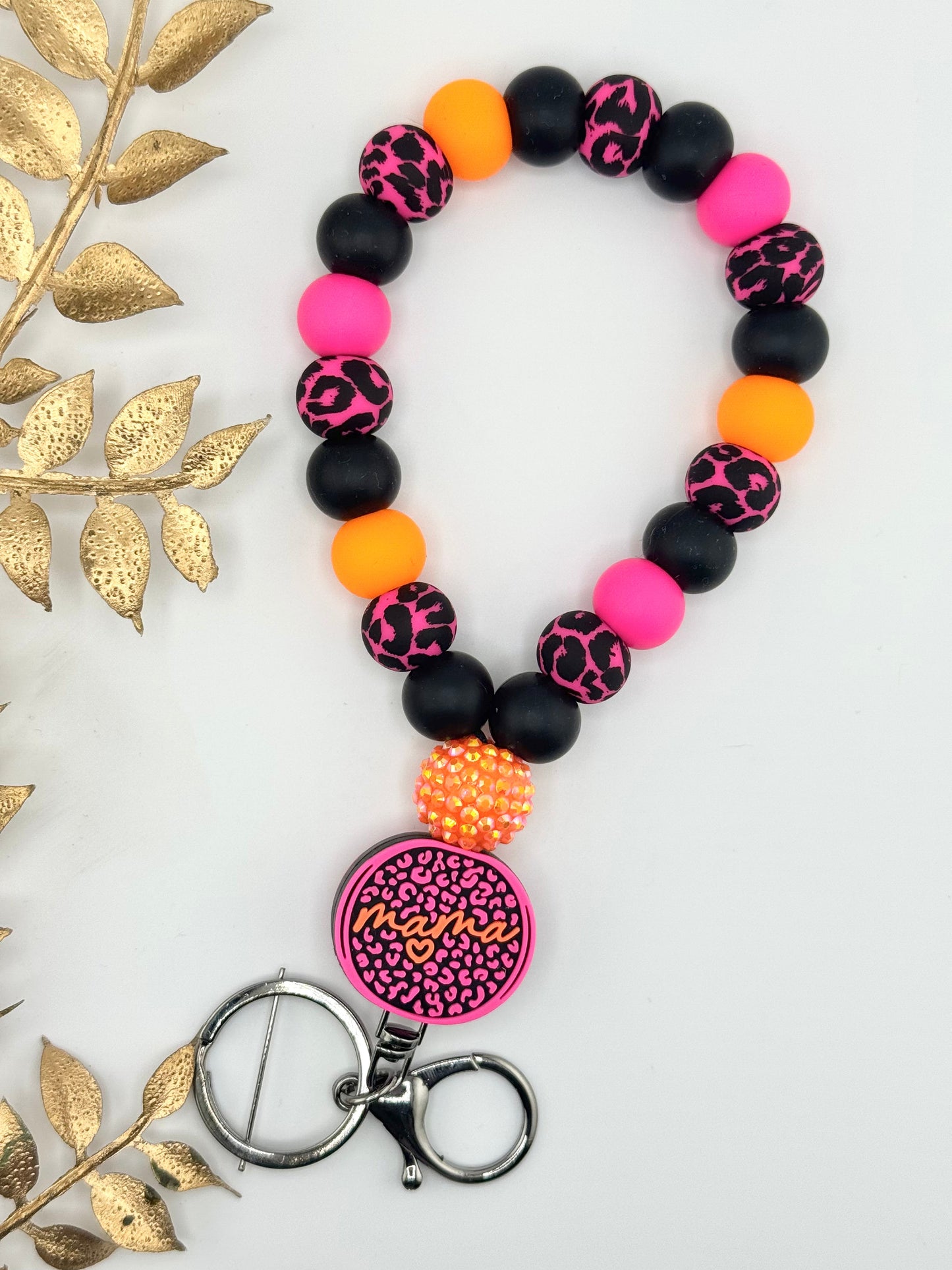 Teardrop Wristlet - Neon Pink Mama