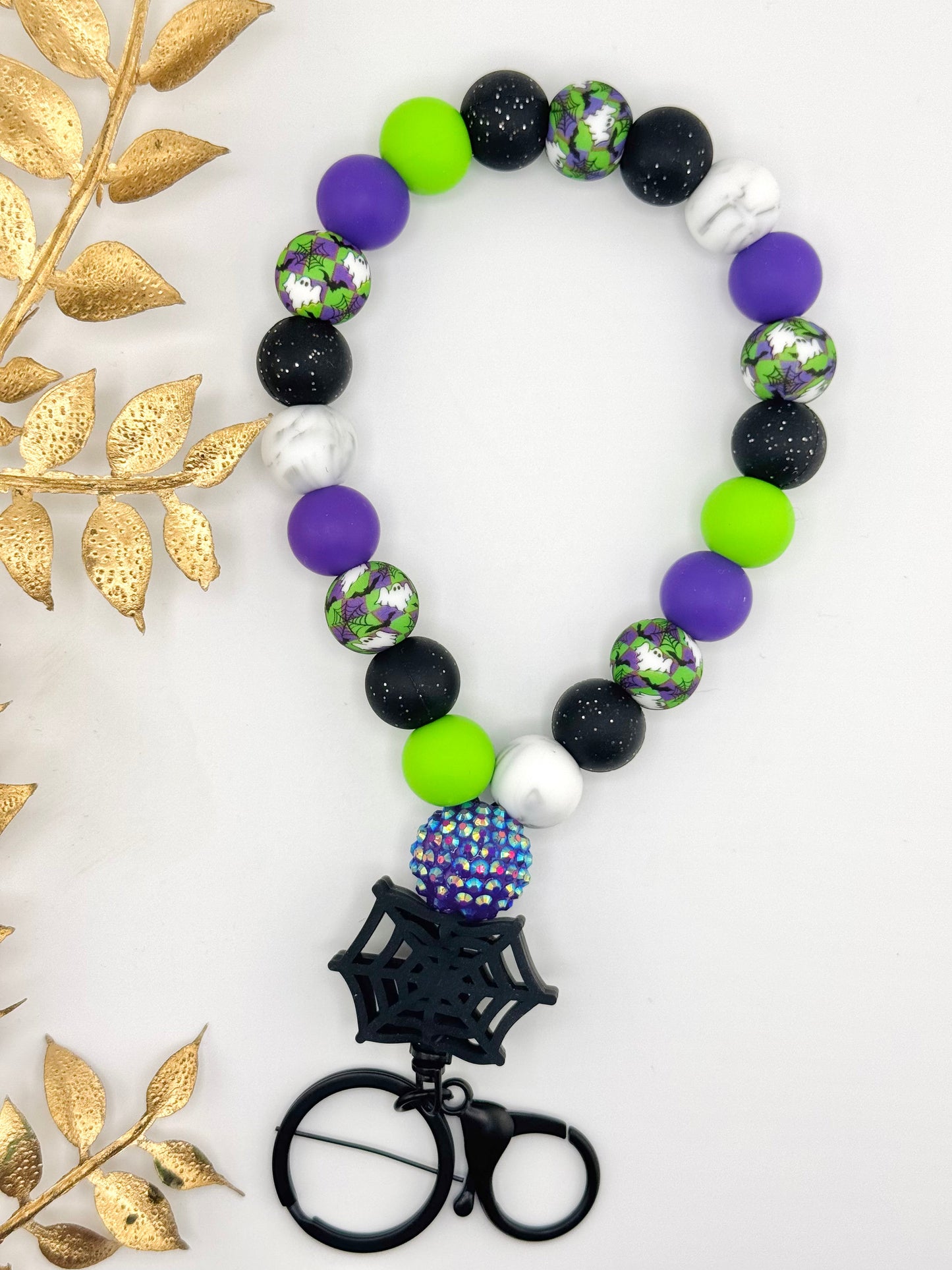 Teardrop Wristlet - Spider Web