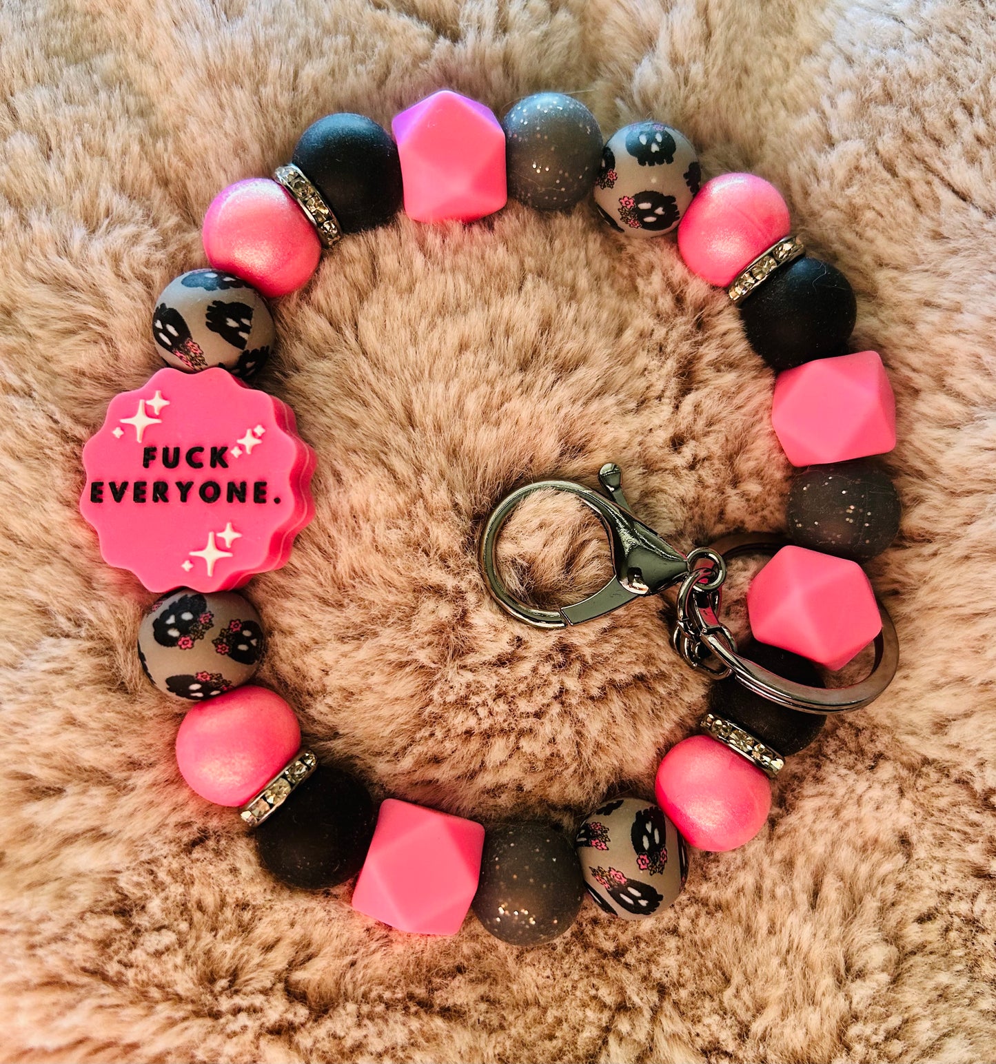 Pink “Here’s the Thing, F*€k Everyone” Wristlet