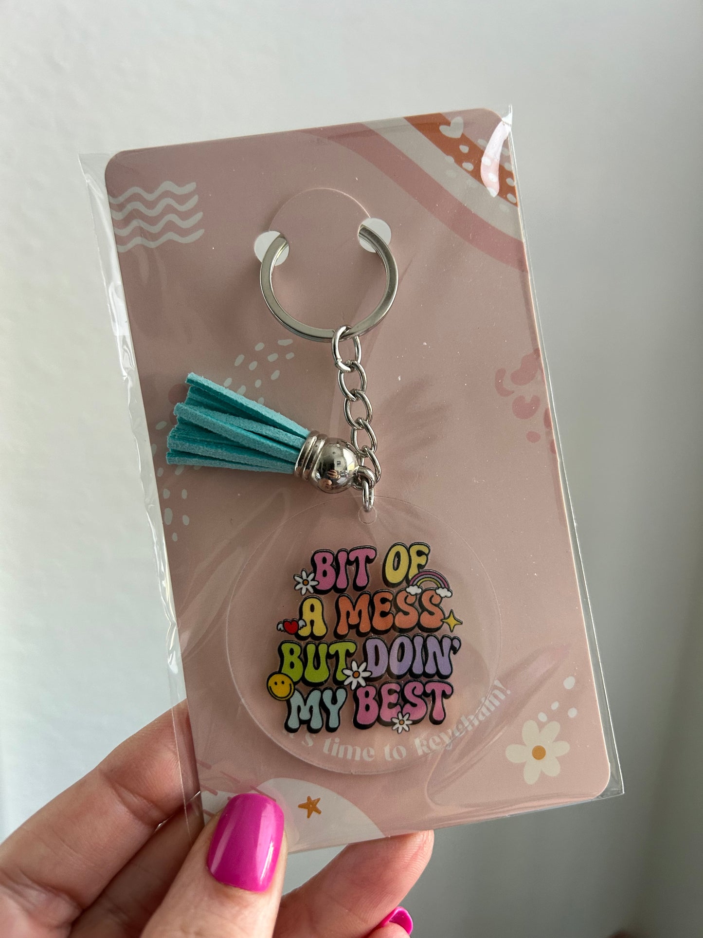Acrylic Keychain w/ Tassel
