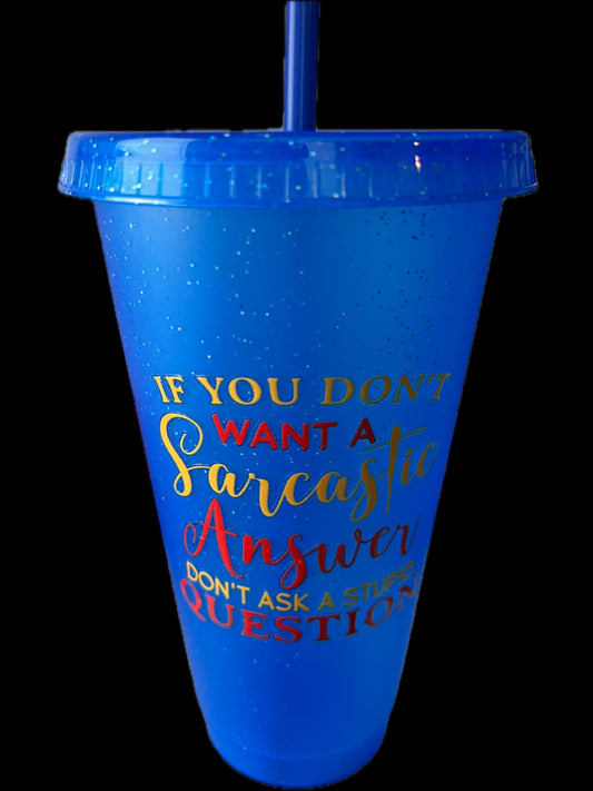 20oz. Plastic Tumbler W/Decal Wrap