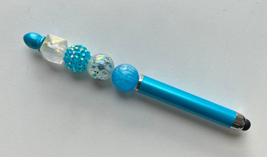 Bright Blue Stylus/Pen Combo
