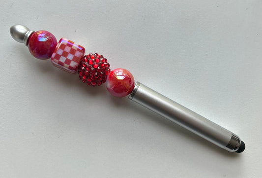 Silver/Red Stylus/Pen Combo