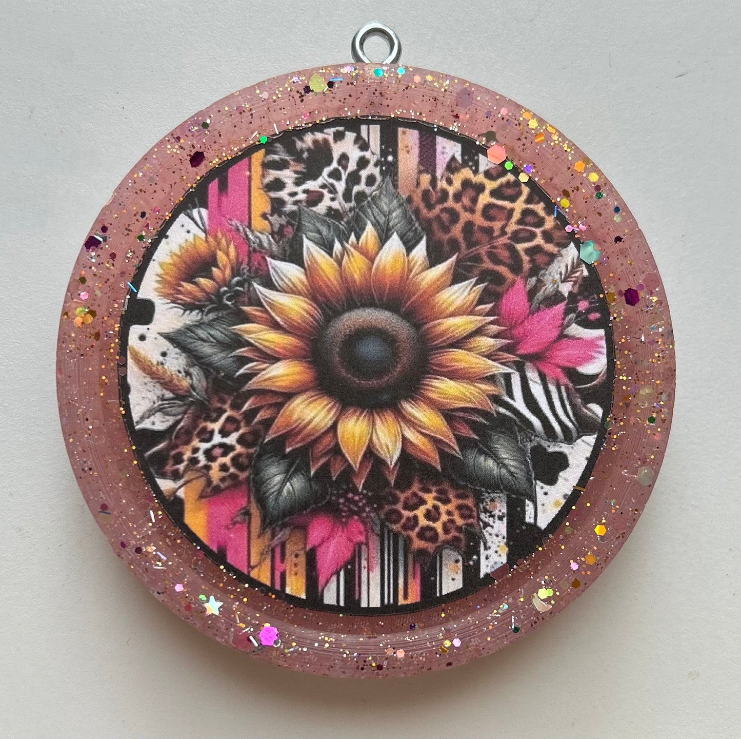 Sunflower Animal Print Freshie