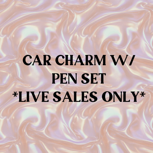 Car Charm with Pen Set