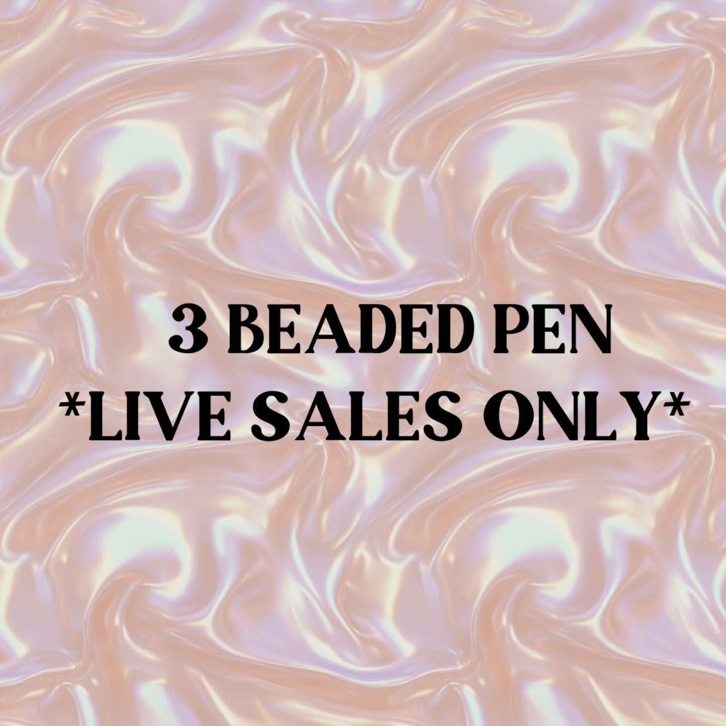 3 Beaded Pens