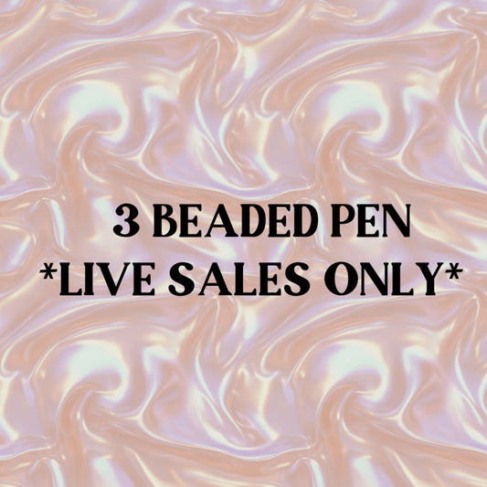 3 Beaded Pens