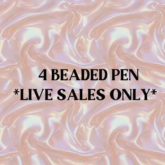 4 Beaded Pens