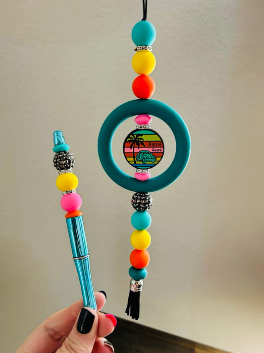 Hippie Soul Car Charm & Pen Set