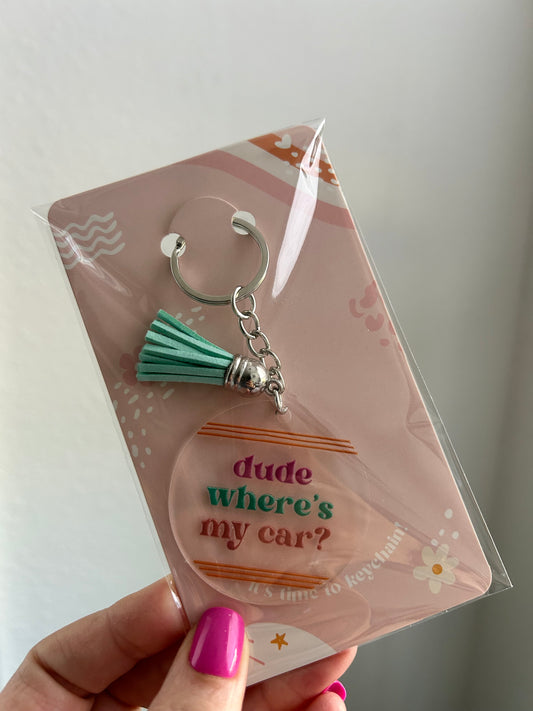 Acrylic Keychain w/ Tassel