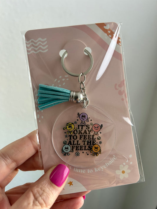 Acrylic Keychain w/ Tassel