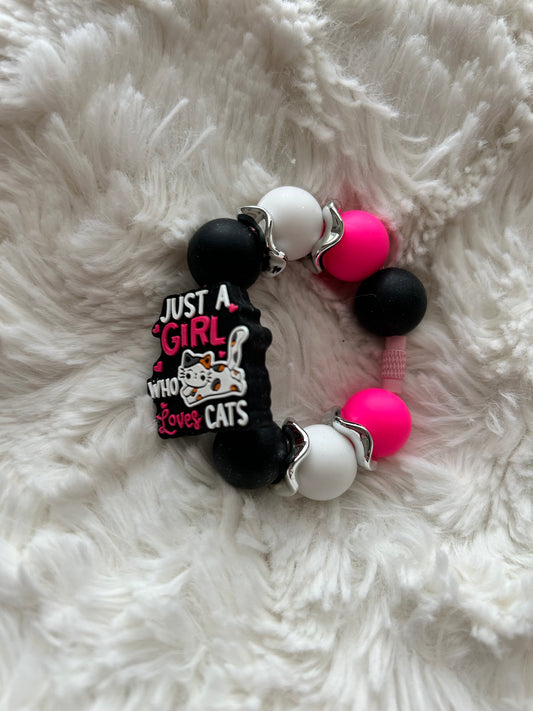 Just a Girl who loves Cats Cup Charm