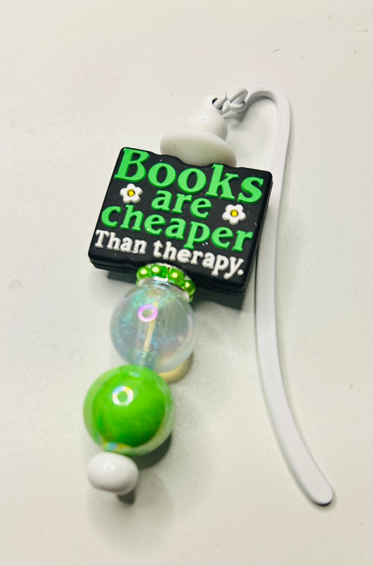 Books are cheaper than therapy Bookmark
