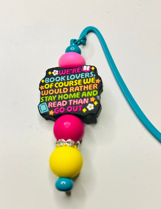 Book Lovers rather stay home and read Bookmark