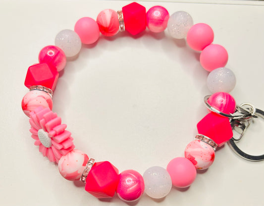Bright Pink Wristlet